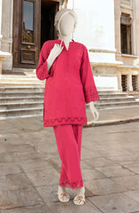 EMBROIDERED CAMBRIC STITCHED 2 PIECE