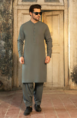 WINTER'24 MEN KAMEEZ SHALWAR DARK GREY