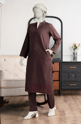 EMBROIDERED JACQUARD STITCHED 2 PIECE