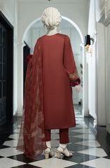 FESTIVE'25 EMBROIDERED CAMBRIC 3PCS STITCHED