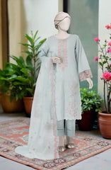 EMBROIDERED CAMBRIC STITCHED 3 PIECE