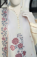 EMBROIDERED CAMBRIC STITCHED 3 PIECE