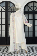 EMBROIDERED CAMBRIC STITCHED 3 PIECE