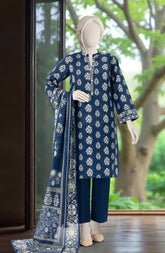 SUMMER'25 PRINTED LAWN 3PCS STITCHED
