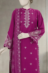 EMBROIDERED CAMBRIC 3PCS UNSTITCHED
