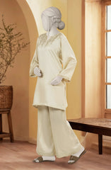 EMBROIDERED VISCOSE STITCHED 2 PIECE