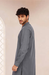 LIGHT-GREY BLENDED KAMEEZ SHALWAR
