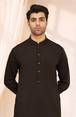 CHOCOLATE-BROWN BLENDED KAMEEZ SHALWAR