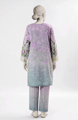 EMBROIDERED PRINTED CAMBRIC STITCHED 2 PIECE