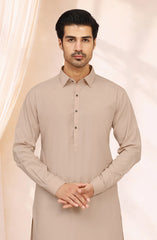 LIGHT-BEIGE BLENDED KAMEEZ SHALWAR