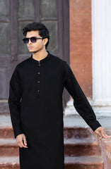 BLACK 100% COTTON KAMEEZ SHALWAR