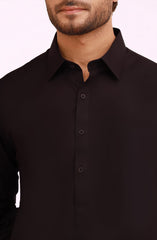 CHOCOLATE BROWN 100% COTTON KAMEEZ SHALWAR
