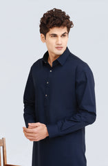 NAVY 100% COTTON KAMEEZ SHALWAR