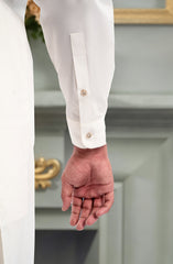 CREAM 100% COTTON KAMEEZ SHALWAR