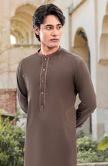 OLIVE GREEN EMBROIDERED KURTA PAJAMA