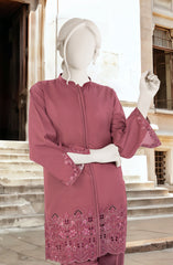 EMBROIDERED CAMBRIC STITCHED 2 PIECE