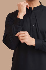 CHARCOAL BLENDED KAMEEZ SHALWAR