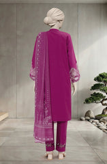 EMBROIDERED CAMBRIC 3PCS UNSTITCHED