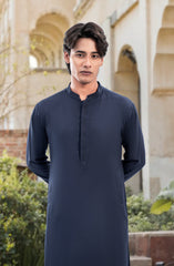 NAVY BLENDED KAMEEZ SHALWAR