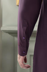 BURGUNDY BLENDED EMBROIDERED KURTA PAJAMA