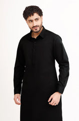 BLACK 100% COTTON KAMEEZ SHALWAR