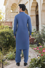 ELECTRIC BLUE 100% COTTON KAMEEZ SHALWAR