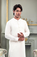 CREAM 100% COTTON KAMEEZ SHALWAR