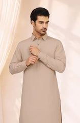 LIGHT-BEIGE BLENDED KAMEEZ SHALWAR