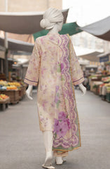 EMBROIDERED PRINTED LAWN STITCHED 3 PIECE
