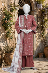 PRINTED TEXTURED LAWN 3PCS UNSTITCHED