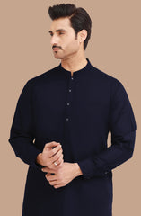 NAVY BLENDED KAMEEZ SHALWAR