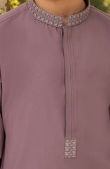 LIGHT-PURPLE EMBROIDERED BLENDED KAMEEZ SHALWAR