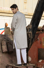 SILVER 100% COTTON PRINTED KURTA