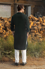 GREEN SEMI FORMAL KURTA