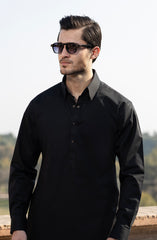 BLACK 100% COTTON KAMEEZ SHALWAR