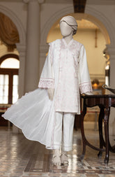 EMBROIDERED CAMBRIC 3PCS UNSTITCHED