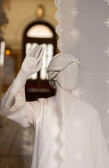 EMBROIDERED CAMBRIC STITCHED 3 PIECE