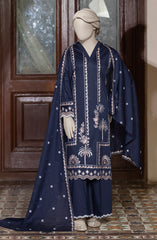 EMBROIDERED CAMBRIC 3PCS UNSTITCHED