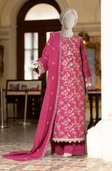 EMBROIDERED CAMBRIC 3PCS UNSTITCHED