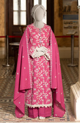 EMBROIDERED CAMBRIC 3PCS UNSTITCHED