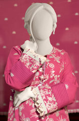 EMBROIDERED CAMBRIC 3PCS UNSTITCHED