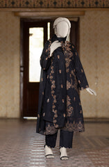 EMBROIDERED CAMBRIC STITCHED 3 PIECE