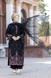 EMBROIDERED CAMBRIC 3PCS UNSTITCHED