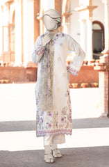 EMBROIDERED CAMBRIC STITCHED 3 PIECE