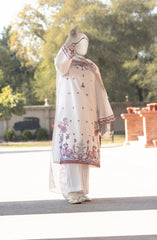 EMBROIDERED CAMBRIC STITCHED 3 PIECE