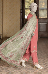 EMBROIDERED CAMBRIC STITCHED 3 PIECE