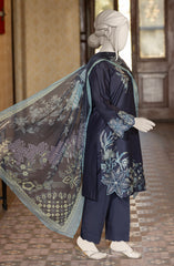 EMBROIDERED CAMBRIC STITCHED 3 PIECE