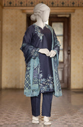 EMBROIDERED CAMBRIC STITCHED 3 PIECE