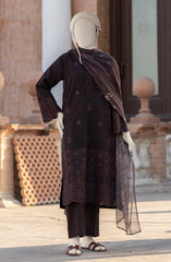 EMBROIDERED CAMBRIC 3PCS UNSTITCHED