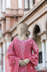 EMBROIDERED CAMBRIC STITCHED 3 PIECE